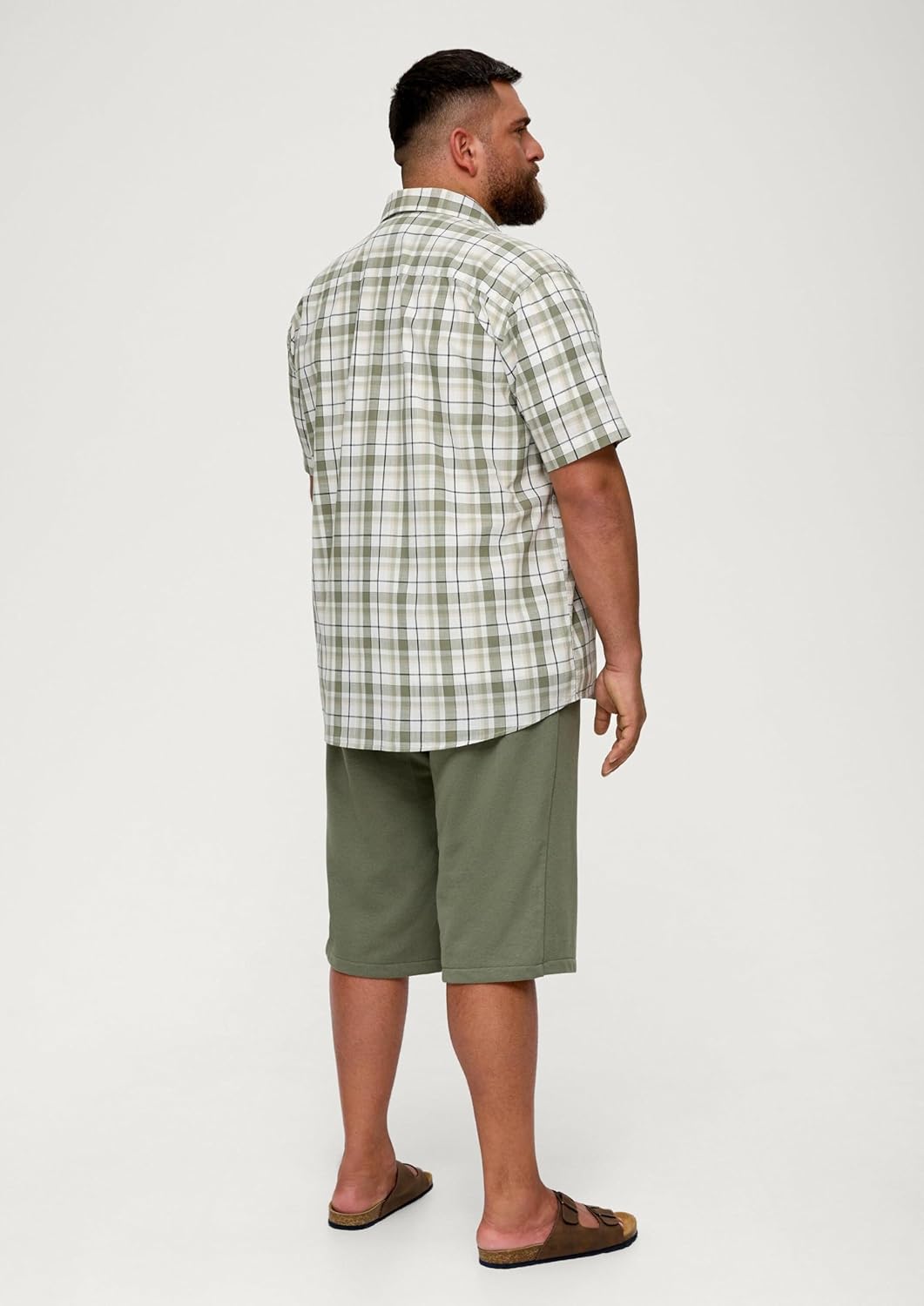 s.Oliver Herren Hemd Kurzarm 5XL Mehrfarbig|olive 78n2, 5XL Mehrfarbig|olive 78n2