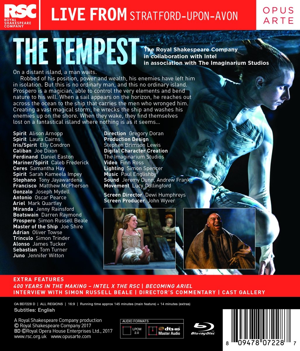 The Tempest (Royal Shakespeare Company, 2017) [Blu-ray], Blu-ray