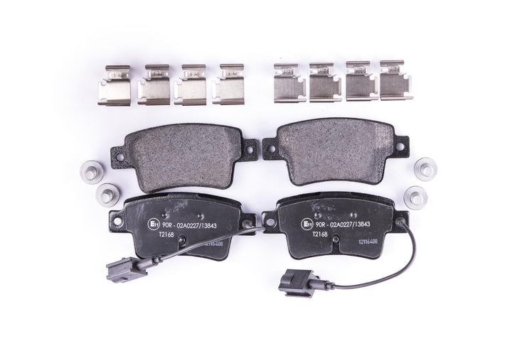 HELLA PAGID 8DB 355 019-801 Bremsbelagsatz - T2168 - Dicke/Stärke: 17.3mm - Bremssystem: Bosch - mit