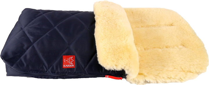 Lammfell Fusssack Natura, navy
