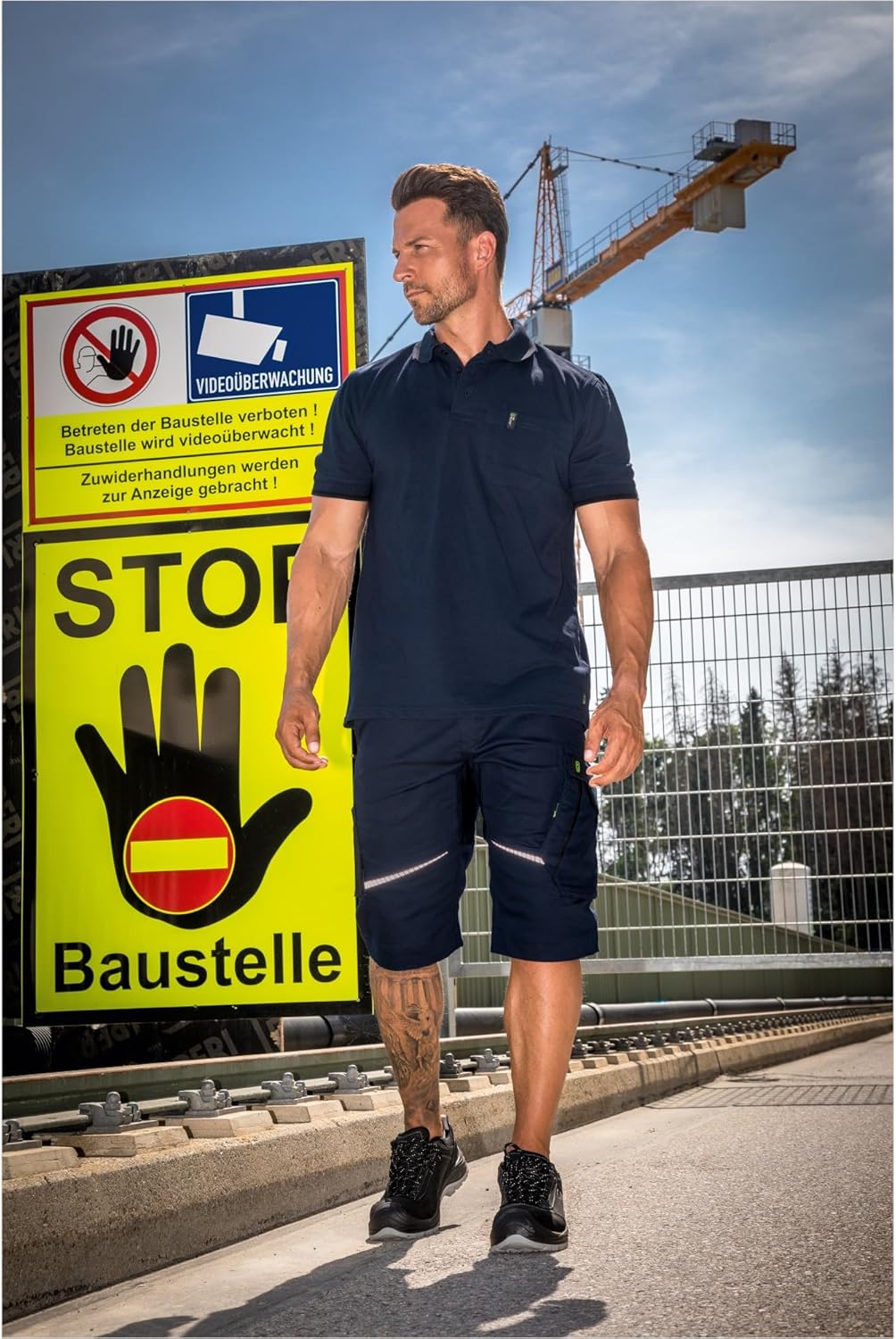 Leibwächter Kurzehose Short FLEXK Flex Line Kornblau-schwarz 58 Blau, 58 Blau