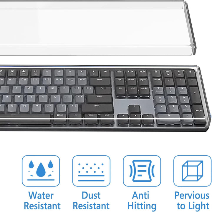 Geekria Tastatur-Staubschutz in voller Grösse, transparente Acryl-Tastaturabdeckung für mechanische