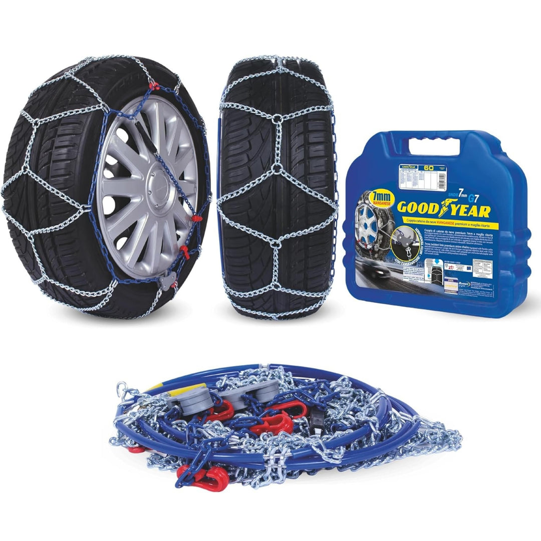 Goodyear 77950 Schneeketten 7 mm für auto, Grösse 060, Grösse 060