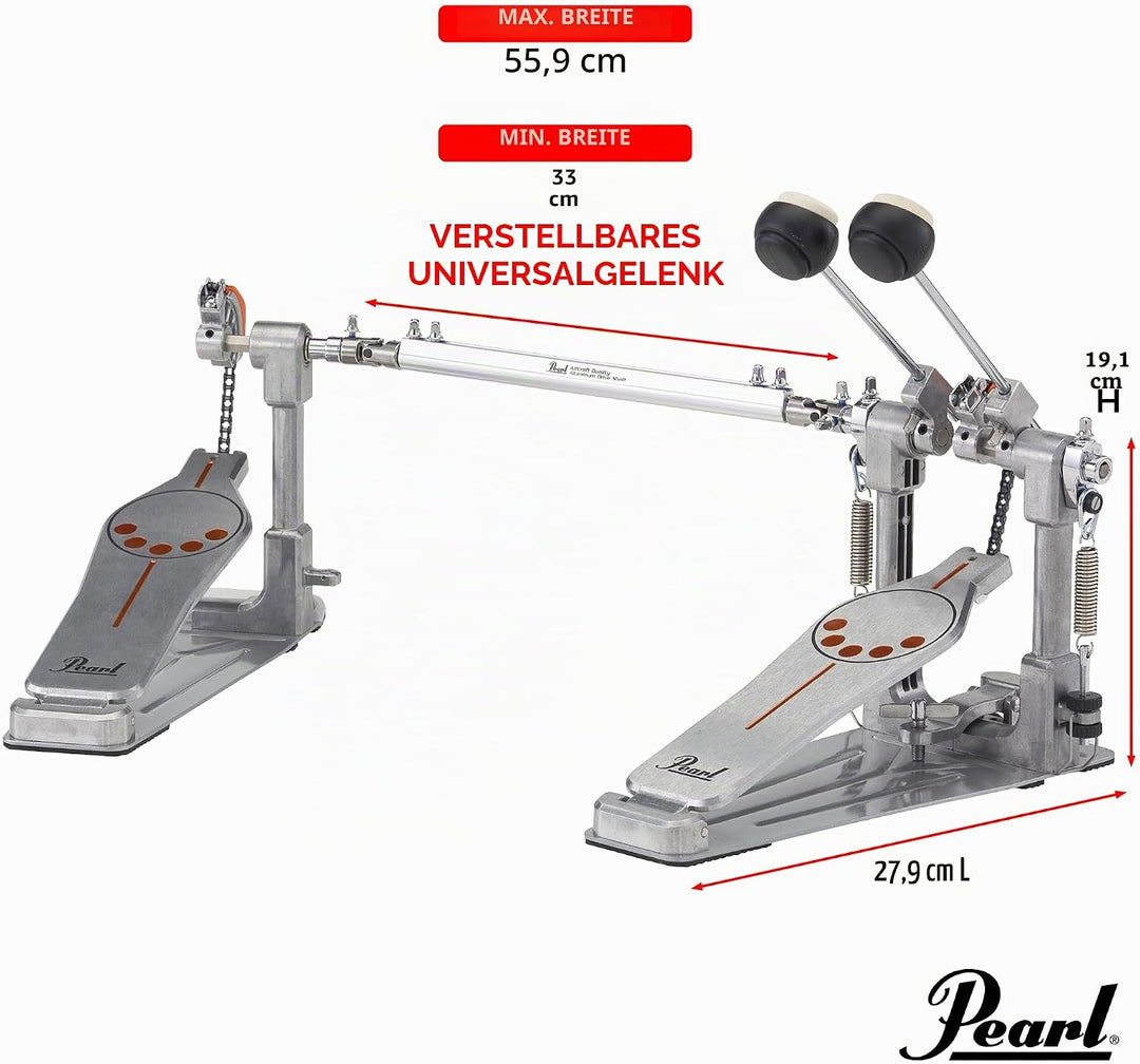PEARL P-932 Bass Drum Doppel Pedal Doppelpedal P-932, Doppelpedal P-932
