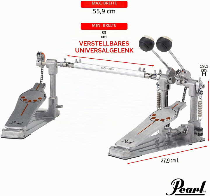PEARL P-932 Bass Drum Doppel Pedal Doppelpedal P-932, Doppelpedal P-932