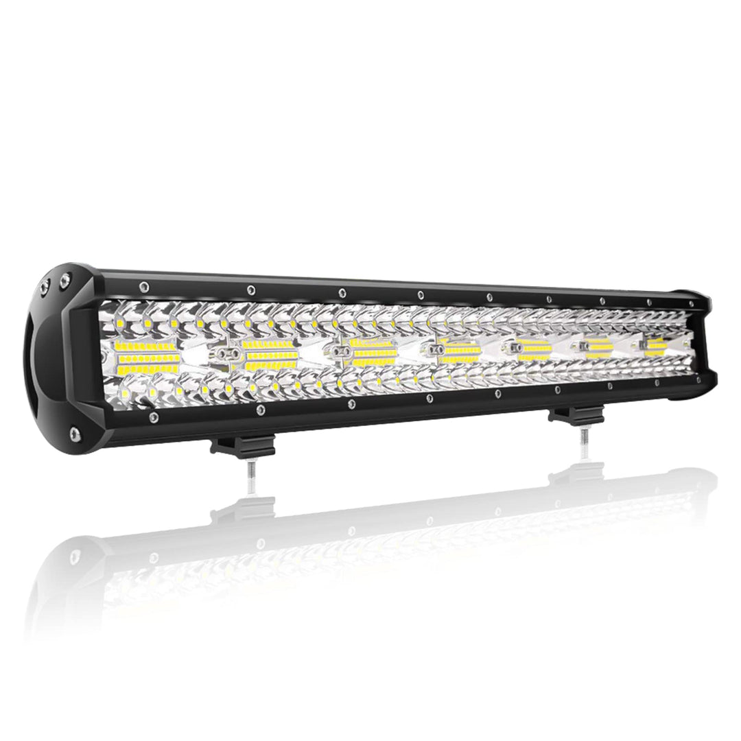 PICAA 20 Zoll 420W LED Lightbar Tri-Reihe LED Lichtbalken Arbeitsscheinwerfer 12V 24V 6000K Weiss Wa
