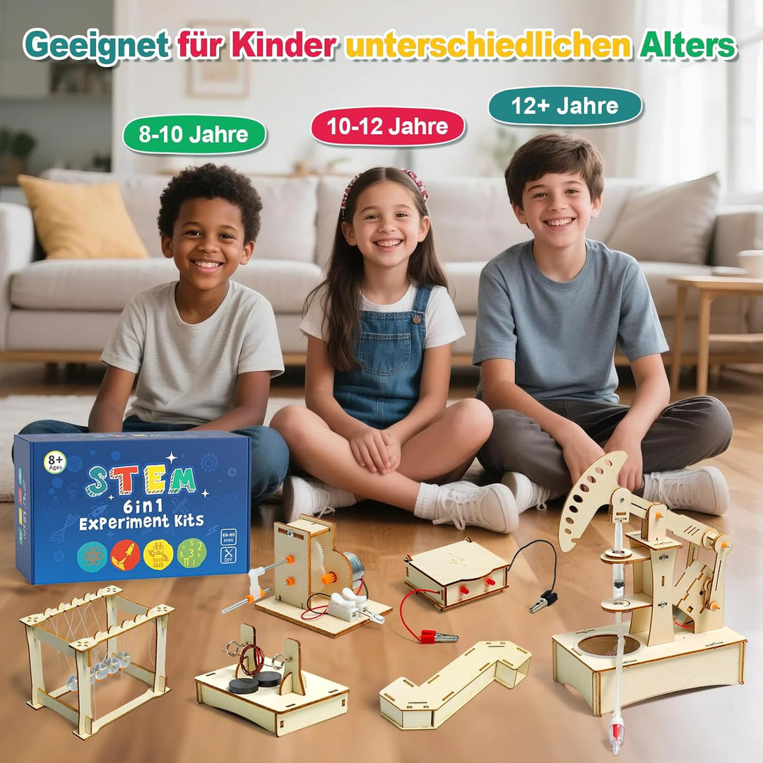 Experimente für Kinder ab 8 9 10 11 12 13 14, Elektronik Baukasten, Experimentierkasten, Elektro Bau