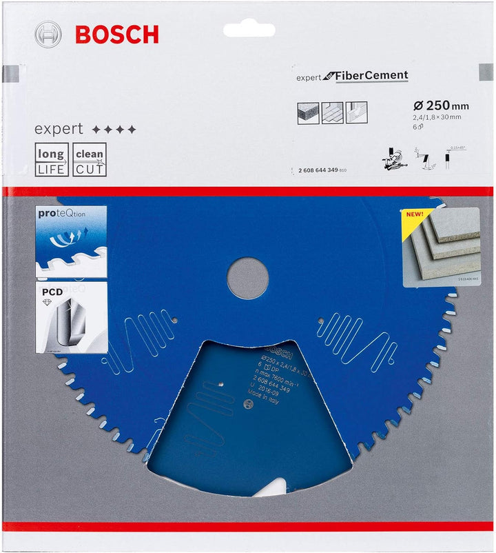 Bosch Professional 1x Kreissägeblatt Expert for Fiber Cement (für Faserzement, Sägeblatt Ø 210 x 30