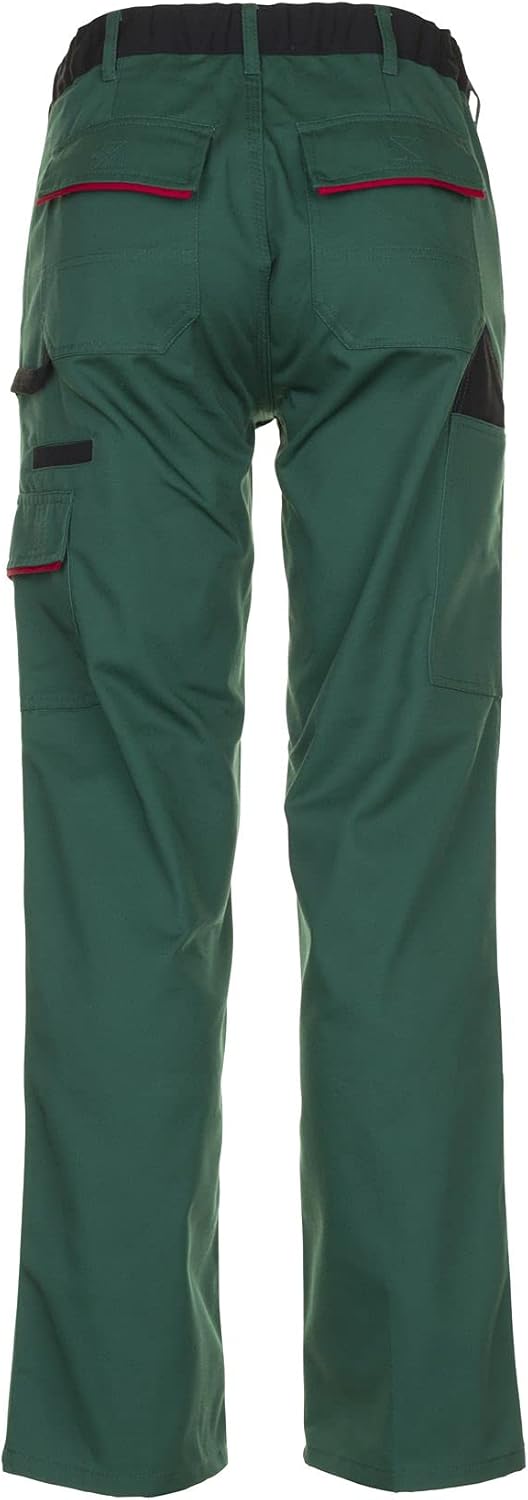 Planam Highline Herren Bundhose grün schwarz rot Modell 2325, Grösse 62 Grün/Schwarz/Rot 62, Grün/Sc