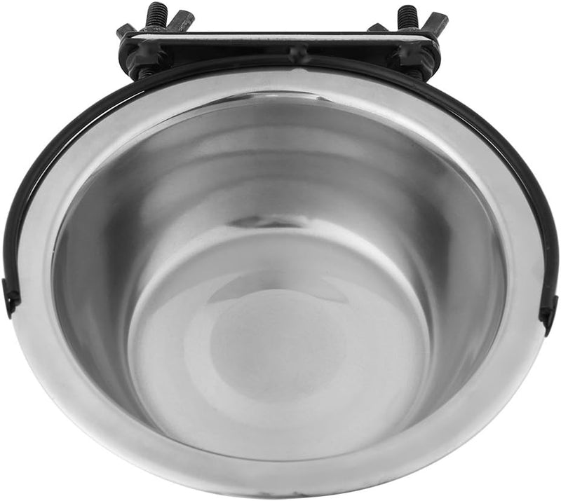 Hundenäpfe, Edelstahl Hängen Pet Bowl Food Water Feeder für mittlere kleine Hunde Welpen Katze [L] N