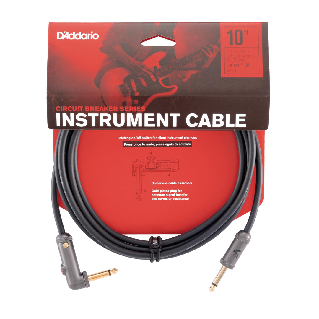 D 'Addario pw-aglra-10 10 ft LS Instrument Kabel mit Latching geben, Schalter/rechts Winkel Stecker