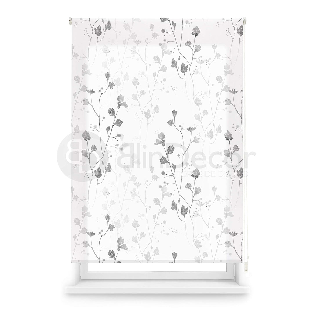 Blindecor Blumen | lichtdurchlässiges Rollo mit Digitaldruck | Modell Bloom | 110 x 180 cm (Breite x