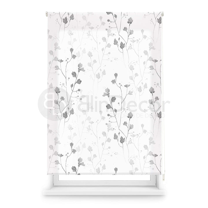 Blindecor Blumen | lichtdurchlässiges Rollo mit Digitaldruck | Modell Bloom | 110 x 180 cm (Breite x
