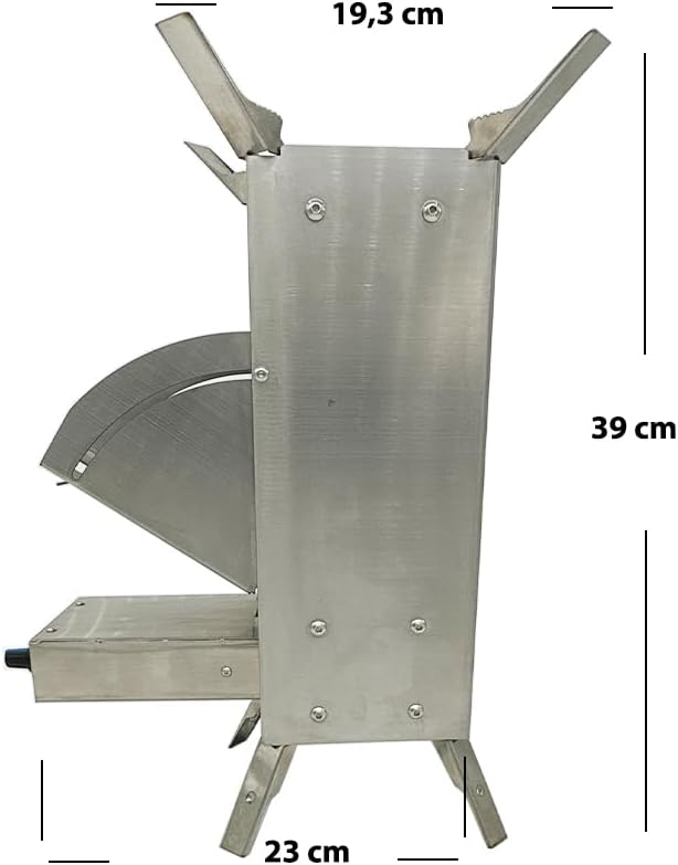 Grillmaster Rocket - Raketenofen mit Tragetasche | Stufenlose Gebläse | Outdoor Holzofen aus 2 mm Ed