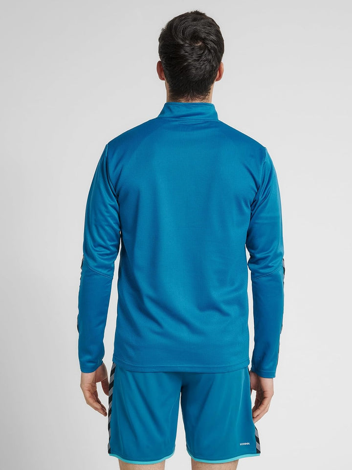 hummel Herren Hmlauthentic Half Zip Sweatshirt Sweatshirt S Celestial, S Celestial