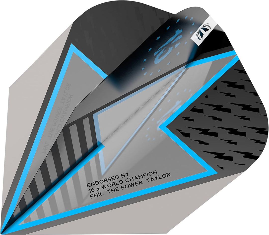 Target Darts Phil Taylor Power Series Wolfram Softdarts-Set Dartpfeile - Schwarz und Silber Schwarz