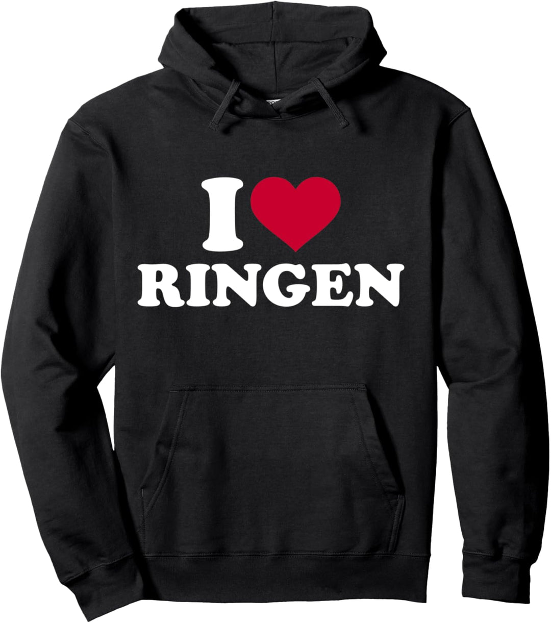 Ich liebe Ringen Pullover Hoodie