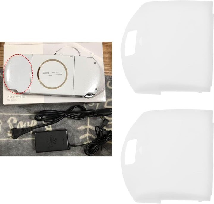 eMagTech 4X Ersatz-Akkuabdeckung Akku-Gehäuse Akku-Schutz Türdeckel Kompatibel mit Sony PSP 1000-Ser