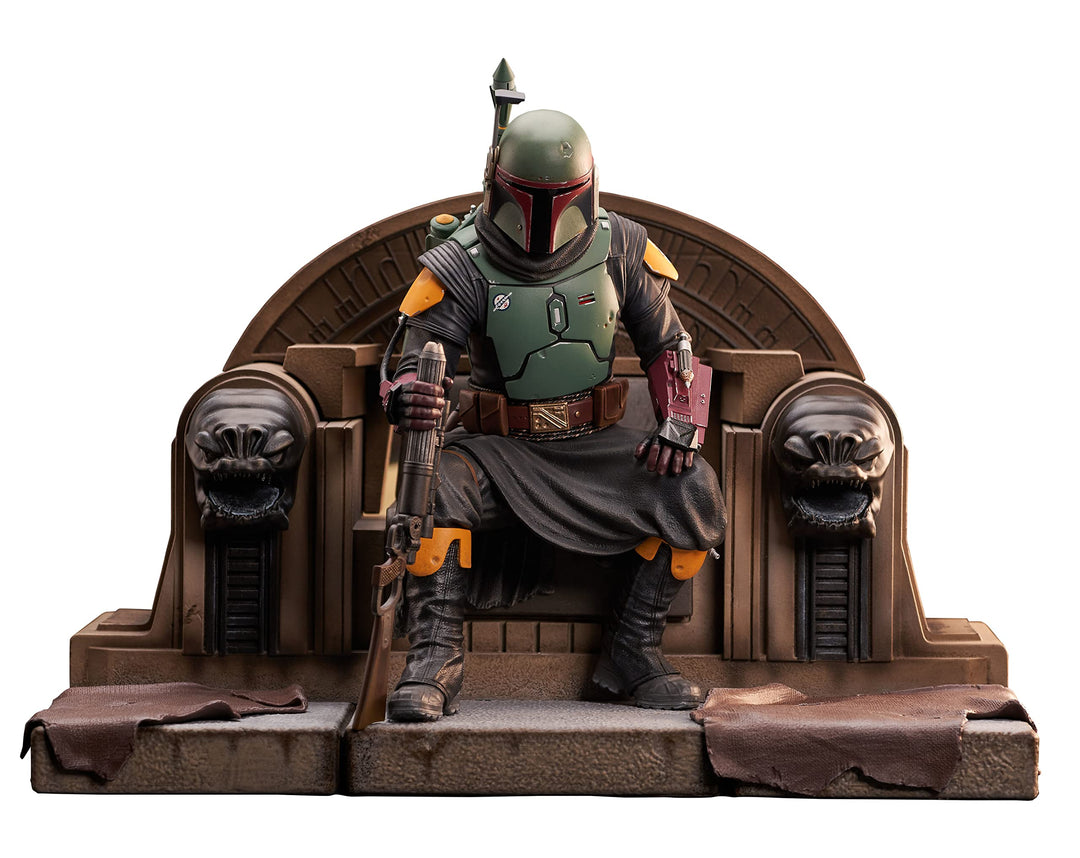 Diamond Select - Star Wars: The Mandalorian Boba FETT ON Throne Premier Collection 1/7 Scale Statue