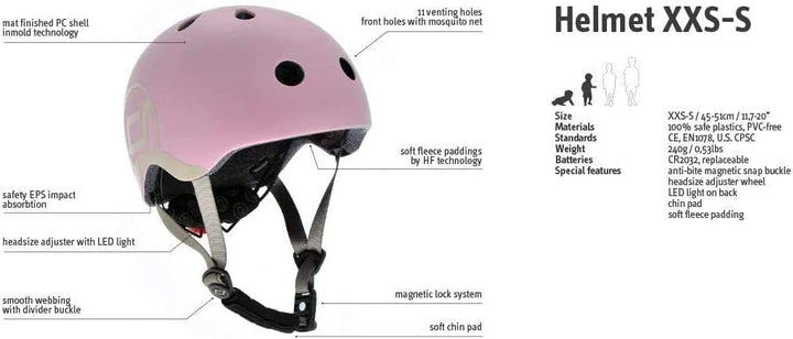 Scoot & Ride - XXS - S Size Kids Helmet Rose, Rose