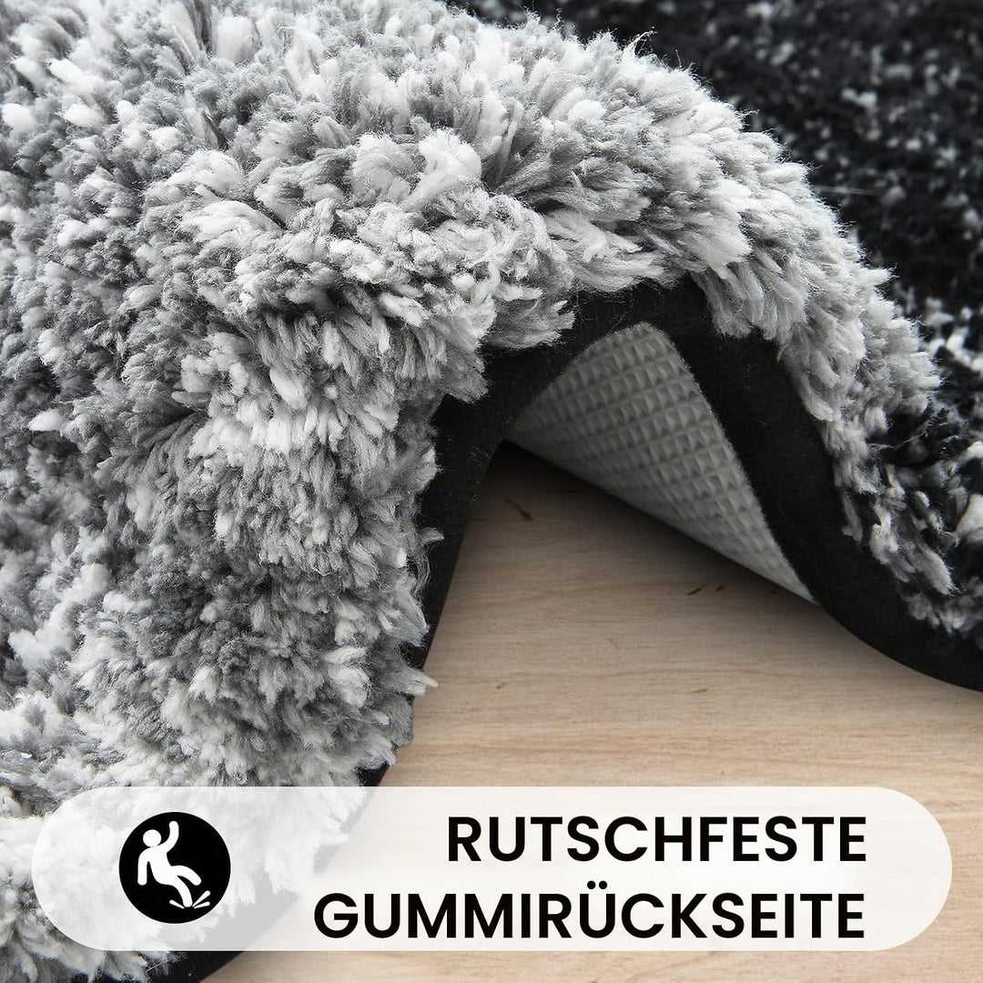 Homaxy Weich Badezimmerteppich 40x120 cm, rutschfest waschbar Badematte Flauschige Hochflor Badteppi