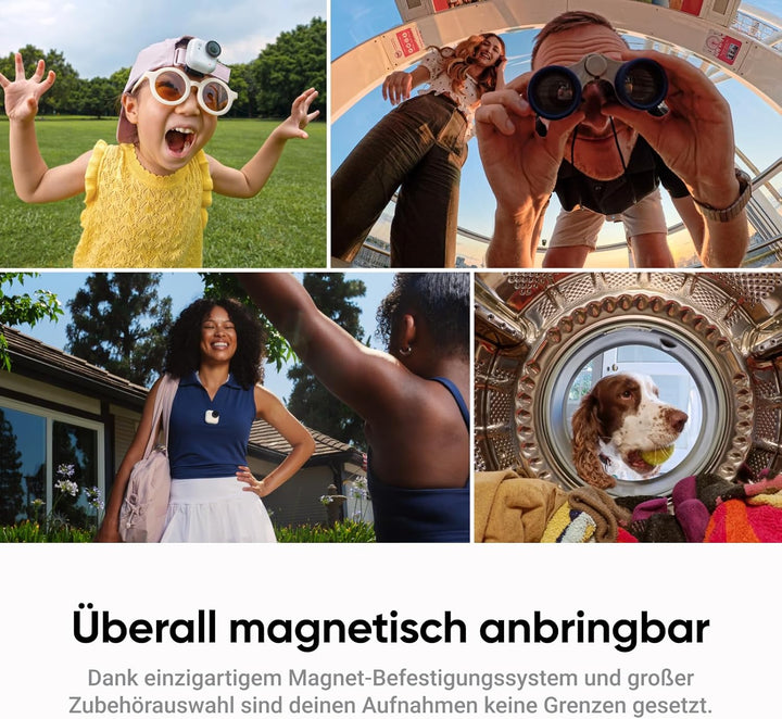 Insta360 GO Ultra Nachtschwarz - freihändige 4K Mini-Cam, leicht & mobil, top bei wenig Licht, übera