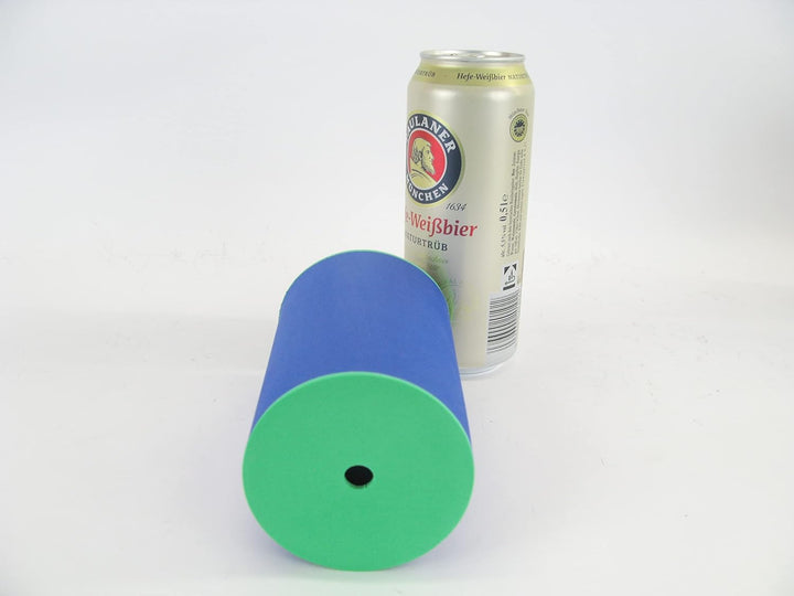 5er Set Blaue Getränkekühler 0,5l Dose - Bierkühler - Neoprenkühler - passgenau ~Dosenkühler~ für al