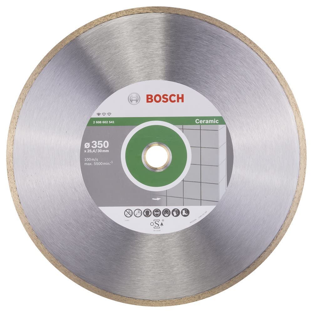 Bosch Professional Diamanttrennscheibe Standard für Ceramic, 350 x 30 und 25,40 x 2 x 7 mm,