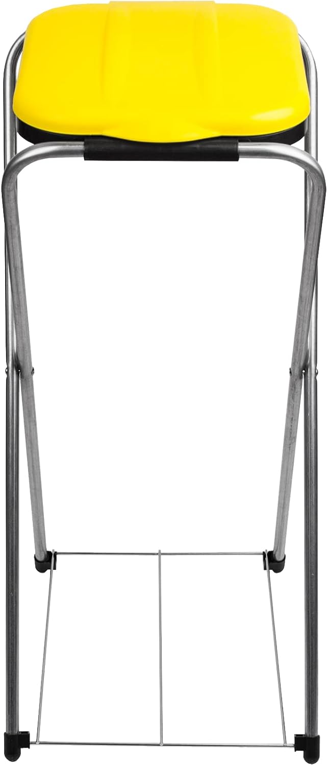 BigDean Müllsackständer EasyFix GELB 120L - Müllbeutelhalter mit Gitterboden - Müllsackhalter Metall