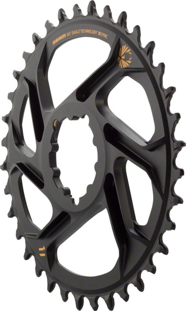 Sram X-Sync 36T Kettenblatt, für Eagle-Kette, direkte Anbringung, Aluminium, Kettenblatt, 12-Fach, S