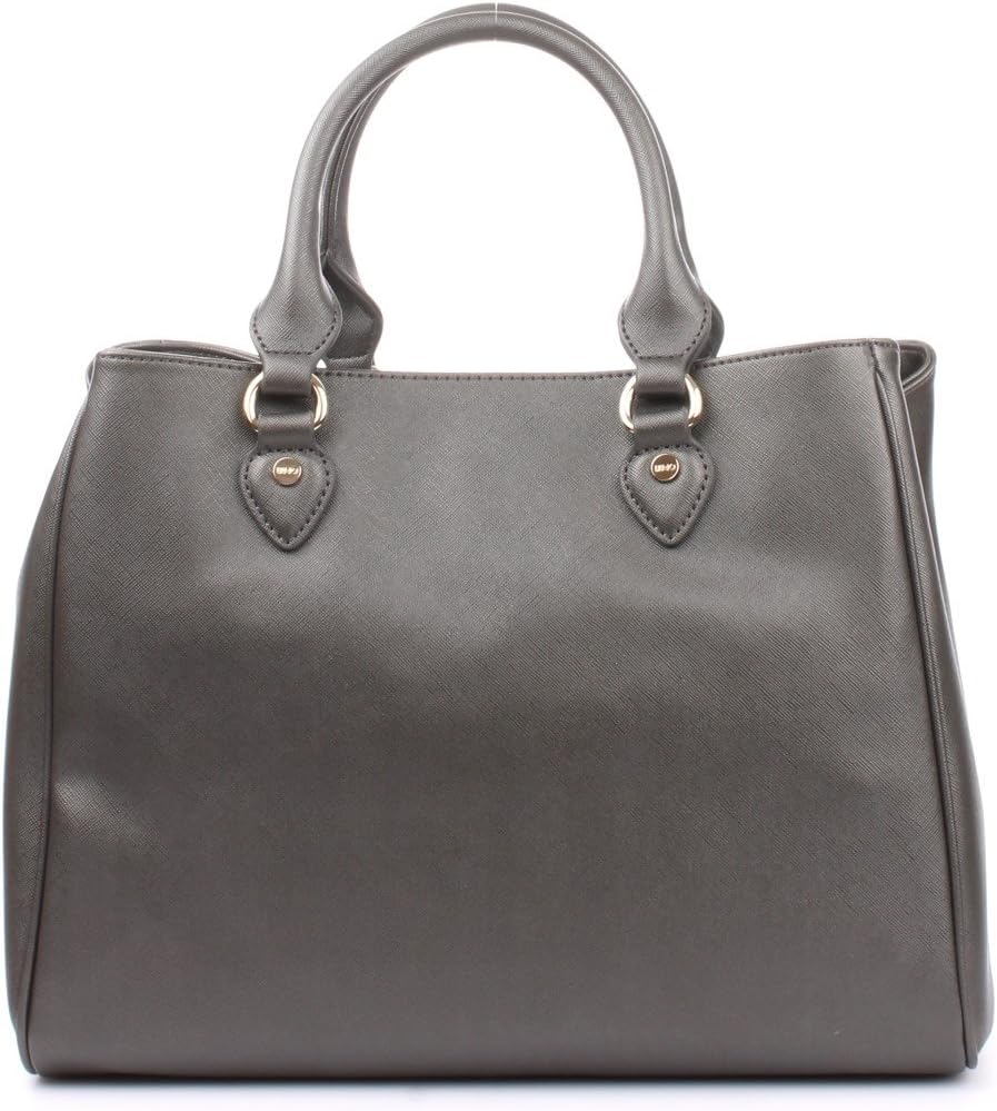 Liu Jo BOSTON BAG N66227E0140 Damen Bowlingtaschen 34x27x17 cm (B x H x T), Grau (Gun metal 90011)
