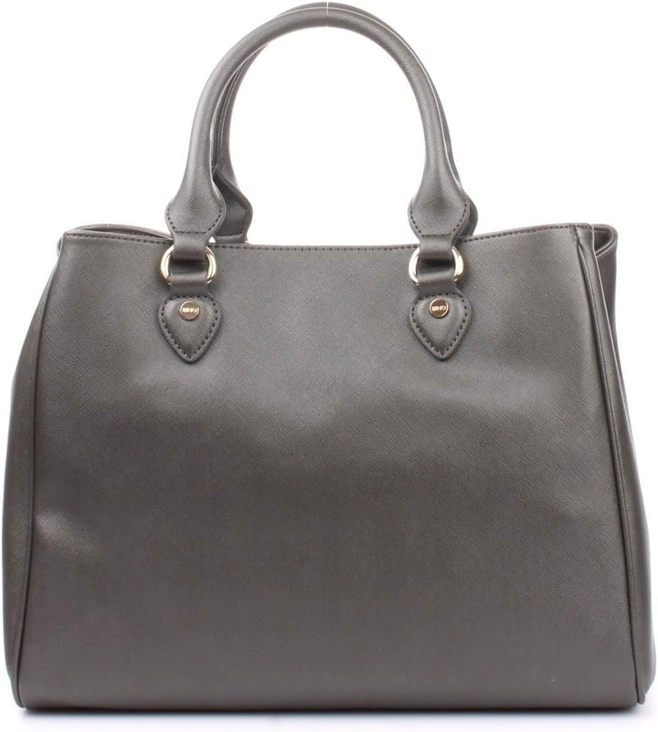 Liu Jo BOSTON BAG N66227E0140 Damen Bowlingtaschen 34x27x17 cm (B x H x T), Grau (Gun metal 90011)