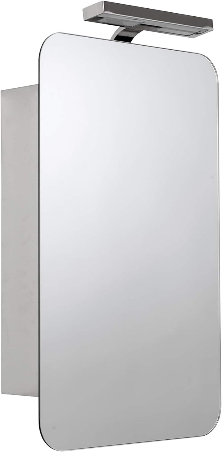 Croydex Medway Spiegelschrank, Edelstahl Spiegel, Silber, M
