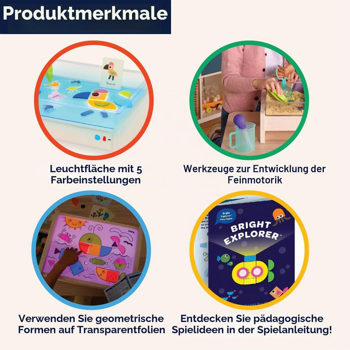 Battat Education Leuchtkasten zum Nachverfolgen – Leuchttisch für Kinder – Sensorische Lichter – Leu