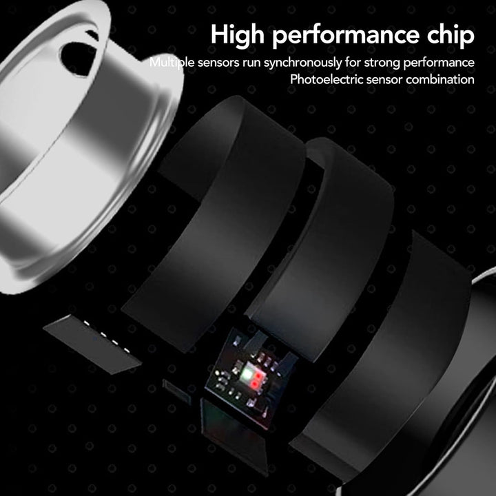 Bewinner Smart Ring mit APP, Tragbarer Fitness-Schlaf-Tracker für Männer und Frauen, IP68 Wasserdich