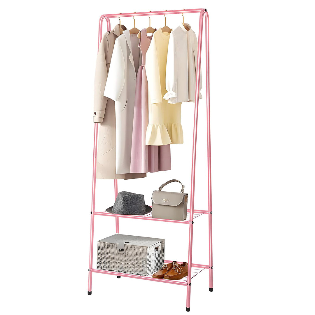 Kleiderständer Metall Kleiderstange 60 cm x 151 cm Kleiner Garderobenständer für Schlafzimmer mit Sc