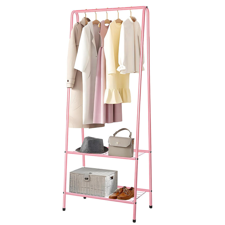 Kleiderständer Metall Kleiderstange 60 cm x 151 cm Kleiner Garderobenständer für Schlafzimmer mit Sc