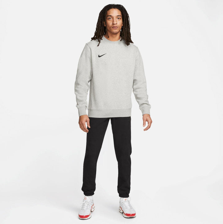 Nike Men's M Nk FLC Park20 Crew Sweatshirt Dark Grey Heather/Black XL Einfarbig, Dark Grey Heather/B