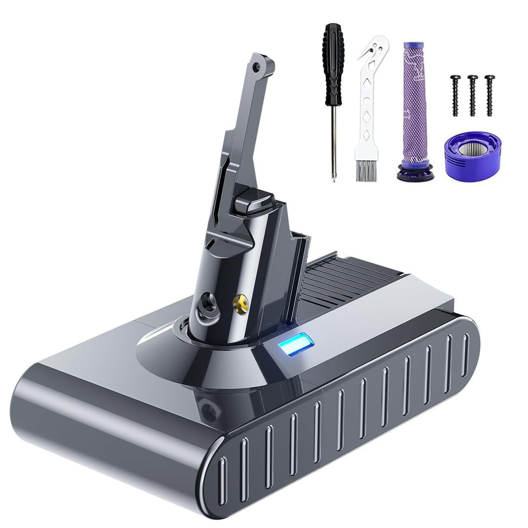 21.6V 8000mAh Ersatzakku für Dyson V8 Akku Kompatibel mit Dyson Akku V8 SV10 Absolute Animal Motorhe