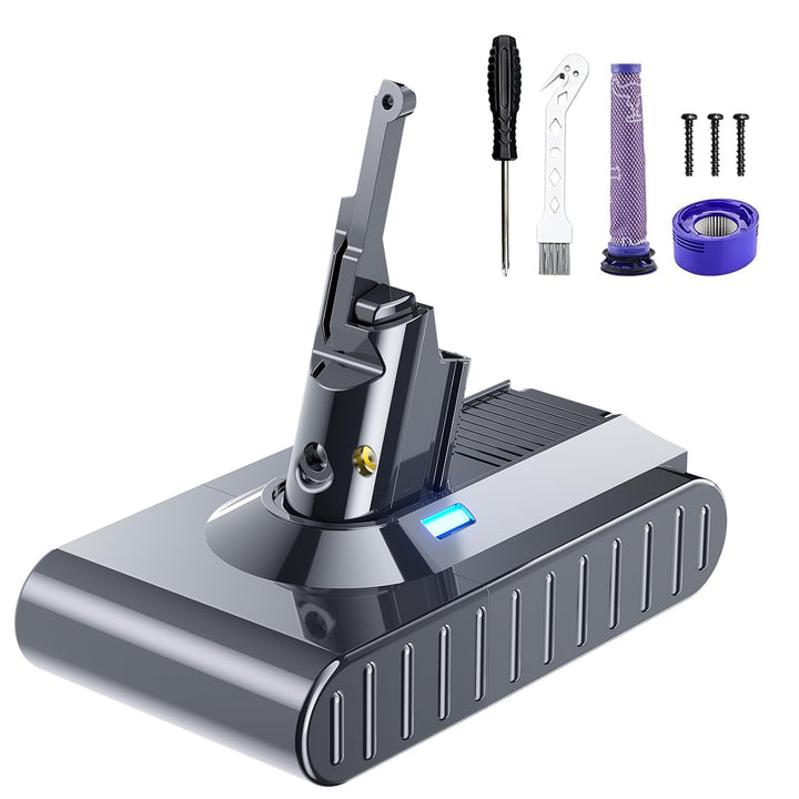 21.6V 8000mAh Ersatzakku für Dyson V8 Akku Kompatibel mit Dyson Akku V8 SV10 Absolute Animal Motorhe