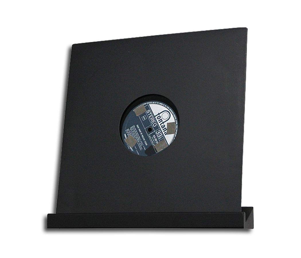 Protected Schallplatten Wandleiste aus Holz schwarz