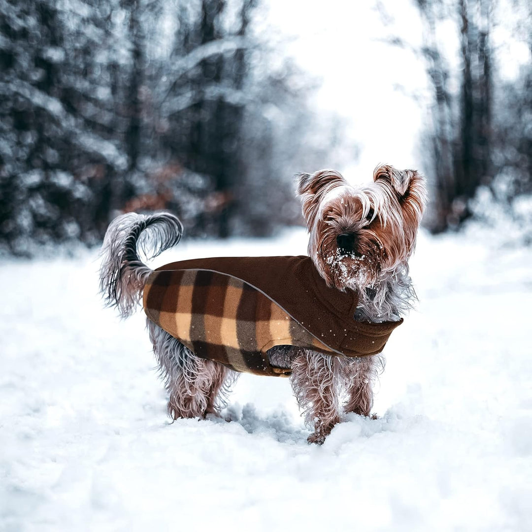 Warme Hundemantel Winter, Hundemantel mit Bauchschutz, Wintermantel für Hunde mit Reflektierend, Wen