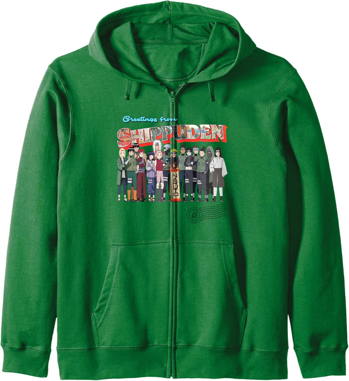 Naruto Shippuden Grüsse von Hidden Leaf Kapuzenjacke
