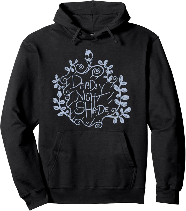 Nightmare Before Christmas Deadly Night Shade Blue Text Pullover Hoodie