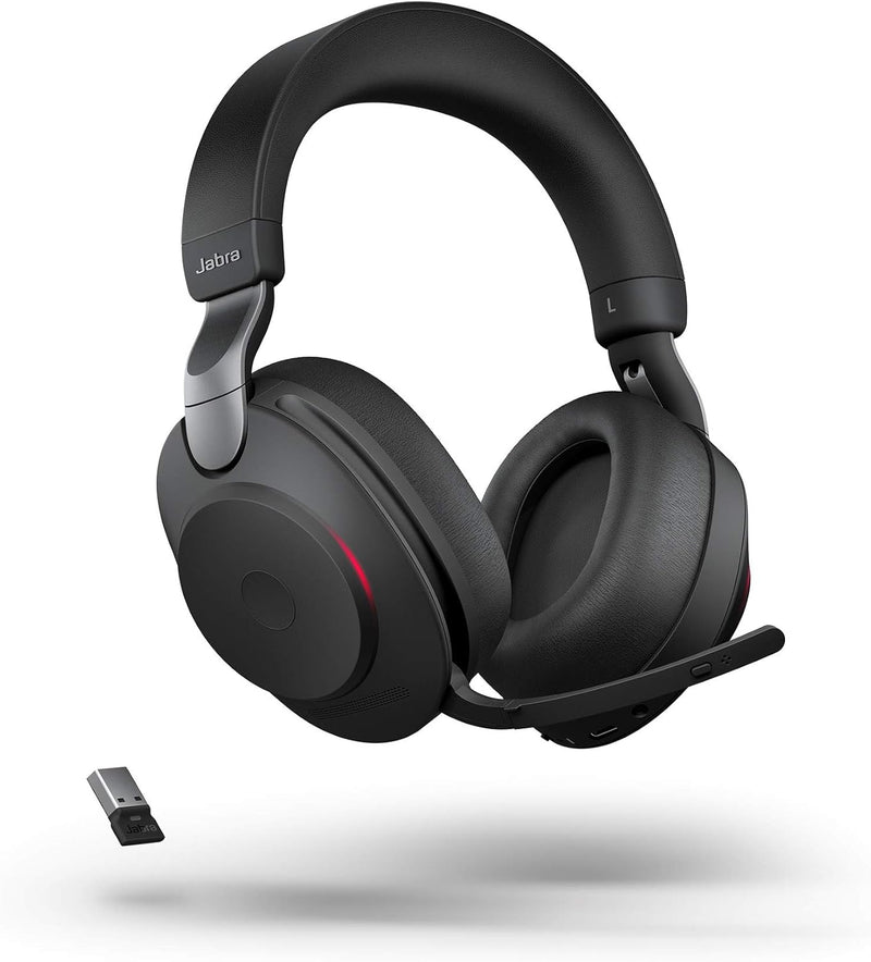 Jabra Evolve2 85 Wireless PC Headset – Noise Cancelling UC Certified Stereo Headphones With Long-Las