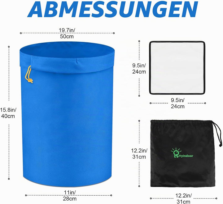 Hyindoor 20L 5 Gallon 4 Beutel Bubble Bag Kräutereis Essence Extraktion Beutel Kit mit Presssieb und