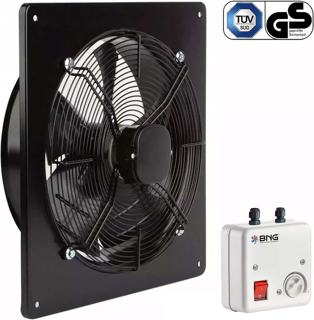 BVN VENTILATION SYSTEMS &amp; ELECTRICAL MOTORS Industrie Ventilator Axiallüfter für Zu- Abluft Wand Reg