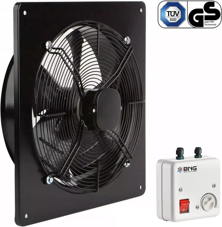 BVN VENTILATION SYSTEMS &amp; ELECTRICAL MOTORS Industrie Ventilator Axiallüfter für Zu- Abluft Wand Reg