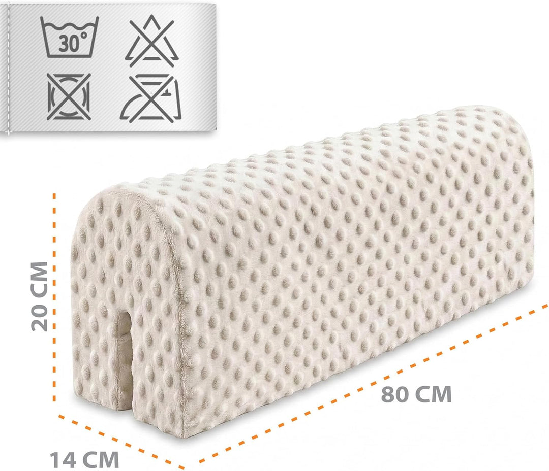 Bettkantenschutz für Kinderbetten Minky 80 cm - Schutz für Bettrahmen Baby Bett rausfallschutz für b