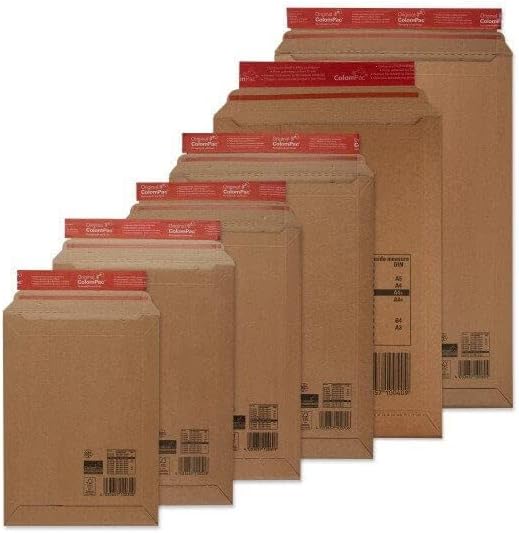 ColomPac CP 010.05 Versandtaschen 265x357 mm aus Wellpappe, braun - 100 Stück